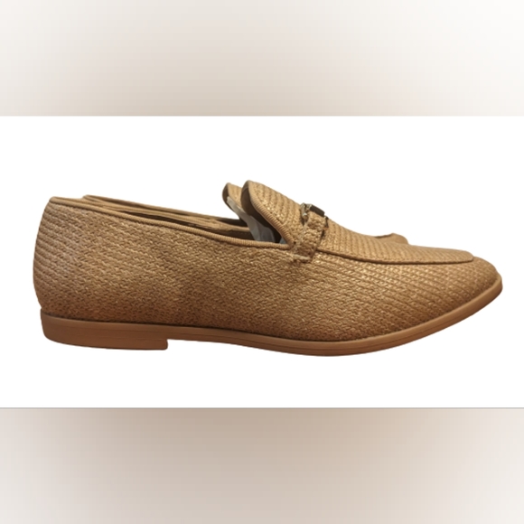 EUC ASOS Sweet looks from the ground up raffia loafers snaffle detail Apron slip - Picture 3 of 5
